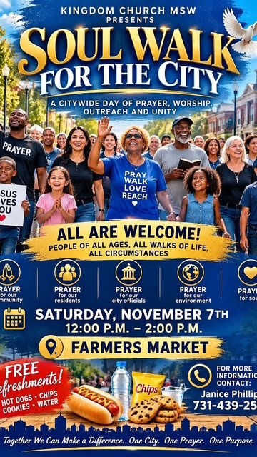 Soul Walk for the City flyer
