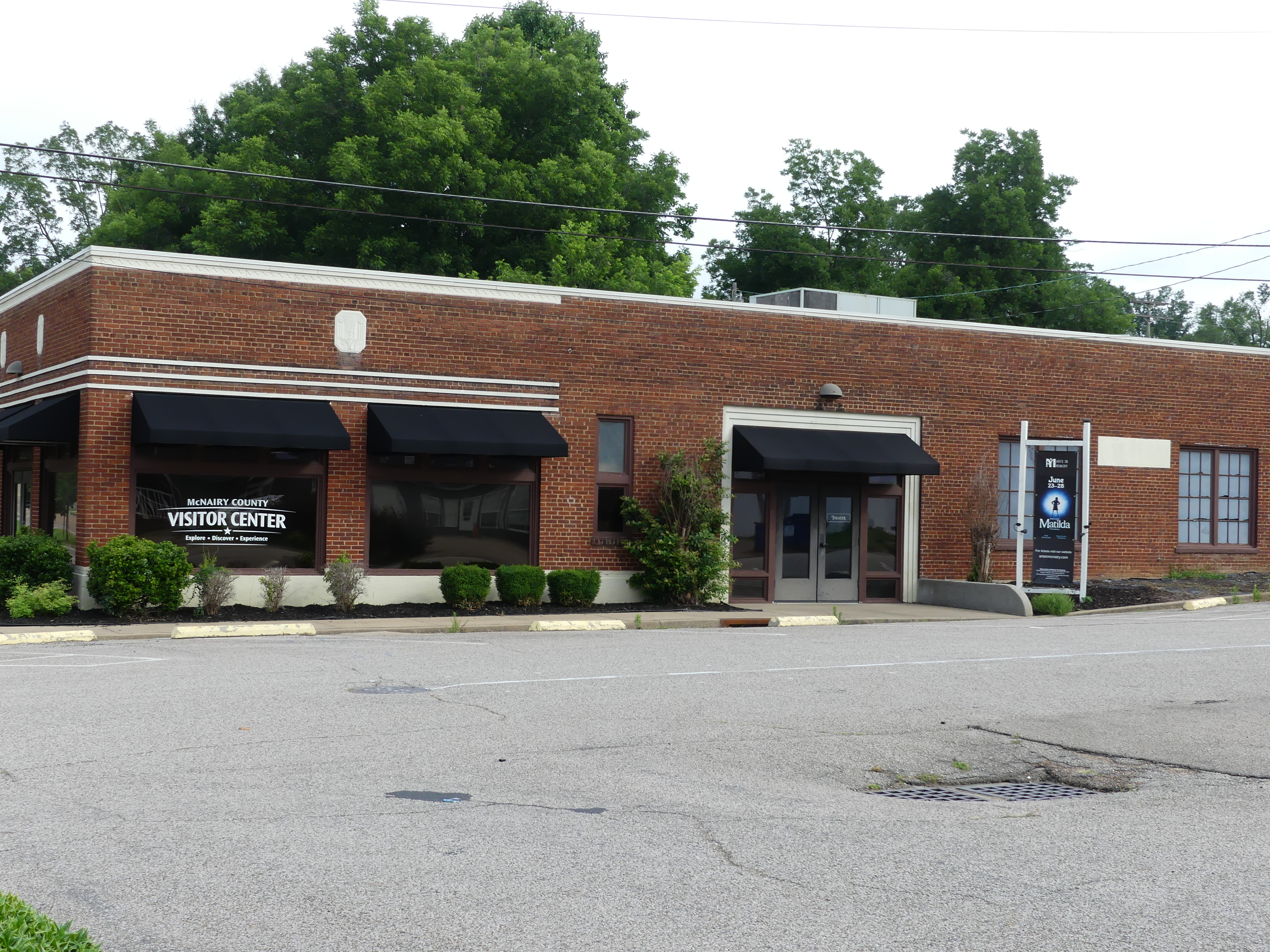 McNairy County Visitor Center entrance with new signage
